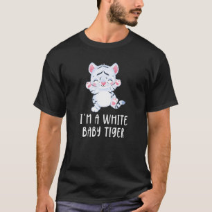 Camiseta Tigre Branco De Bebê Gelado