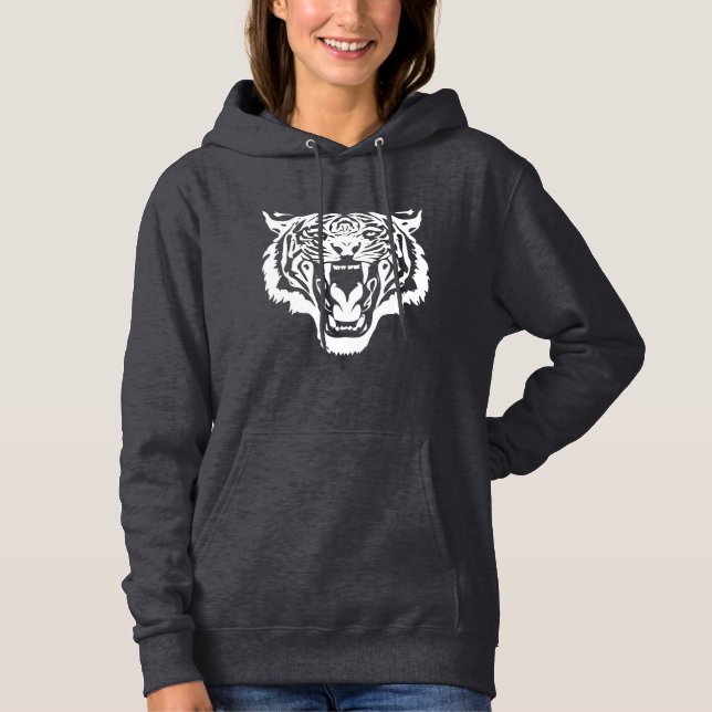 Camiseta Tigre Branco itinerante (Frente)