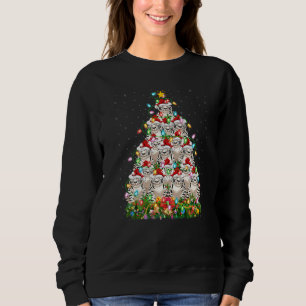 Camiseta Tigre Branco Natal Papai Noel Tigre Branco Árvore