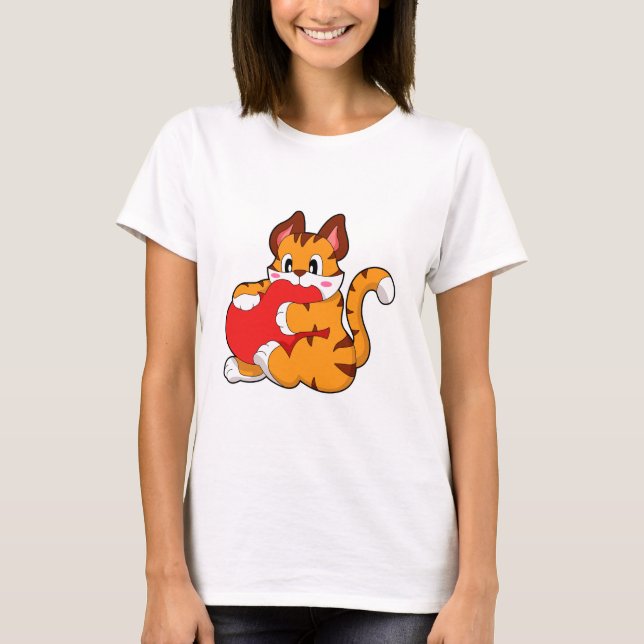 Camiseta Tigre cat em Love with Heart.PNG (Frente)