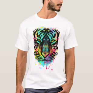 Camiseta Tigre colorido
