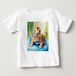 Camiseta tigre com bebê