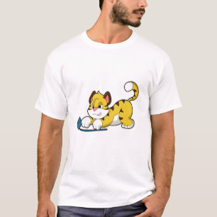 Camiseta Tigre com bola de fio Woll