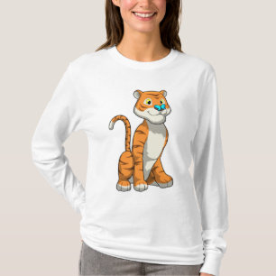 Camiseta Tigre com borboleta