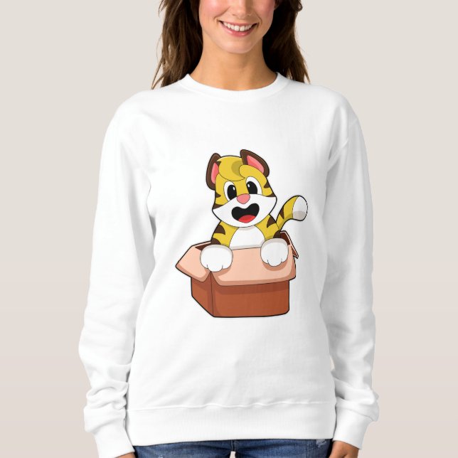 Camiseta Tigre com caixa (Frente)