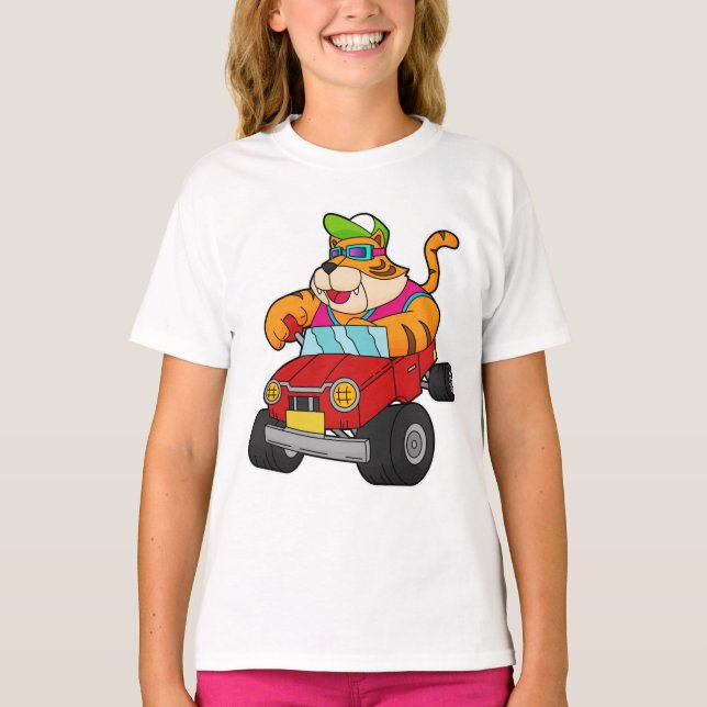 Camiseta Tigre com carro (Frente)