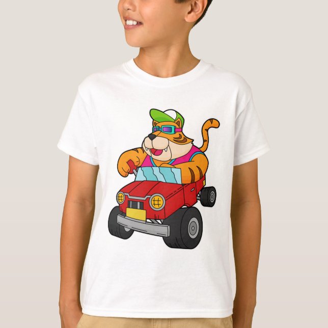 Camiseta Tigre com carro (Frente)