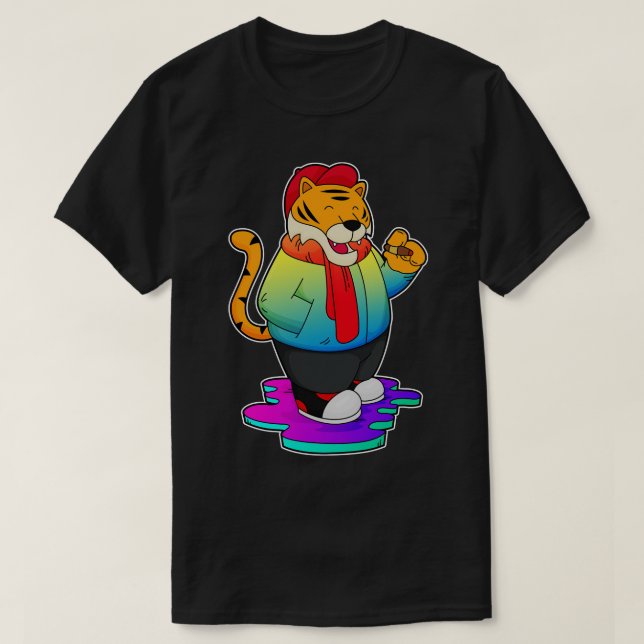 Camiseta Tigre com charuto (Frente do Design)