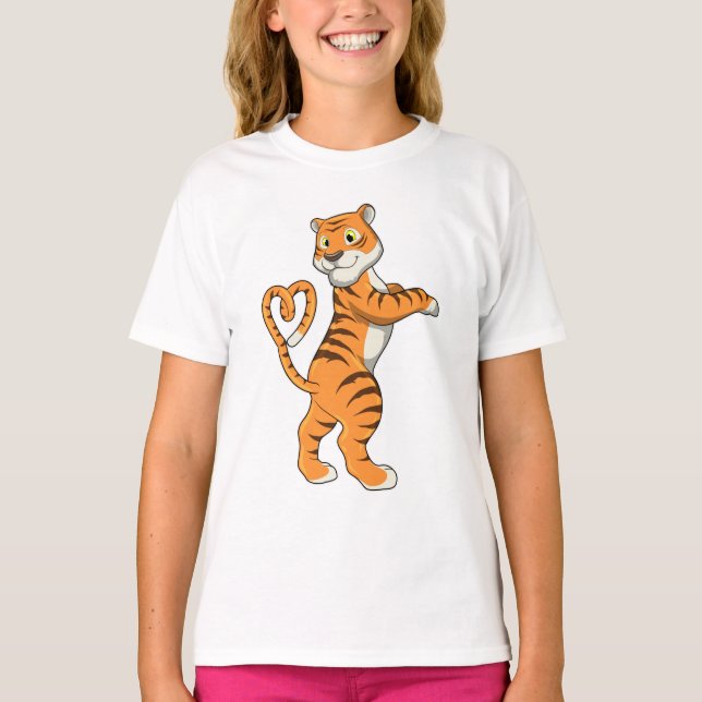 Camiseta Tigre com Coração (Frente)