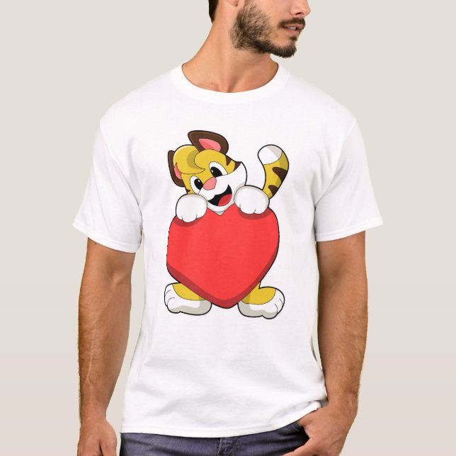 Camiseta Tigre com Coração (Frente)