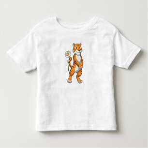 Camiseta Tigre com Daisy Flower