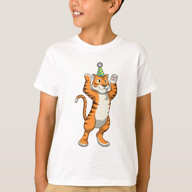 Camiseta Tigre com o Partido do Chapéu (Frente)