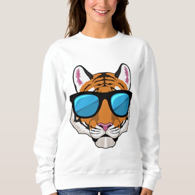 Camiseta Tigre com óculos de sol (Frente)