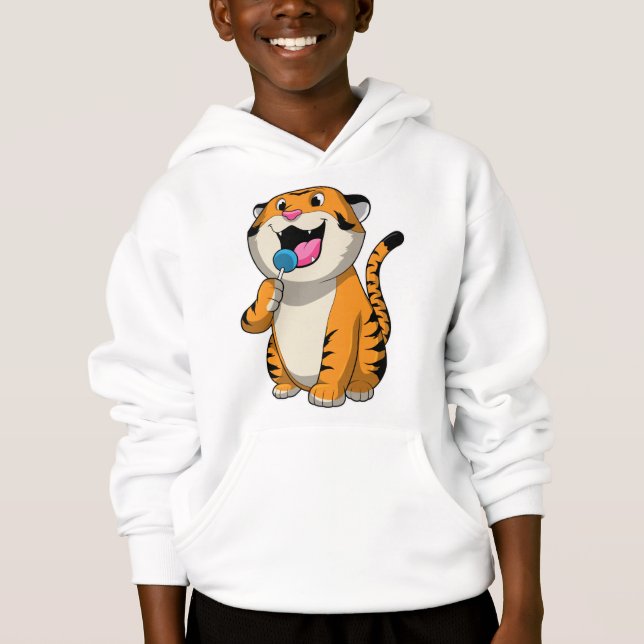 Camiseta Tigre com pirulito (Frente)
