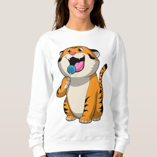 Camiseta Tigre com pirulito (Frente)
