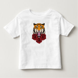Camiseta Tigre com Rosas