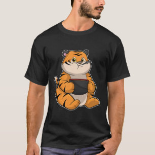 Camiseta Tigre comendo com a bola