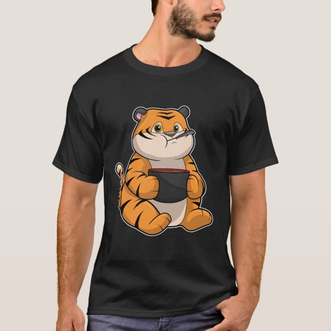Camiseta Tigre comendo com a bola (Frente)
