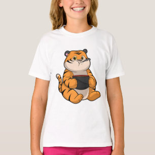 Camiseta Tigre comendo com a bola