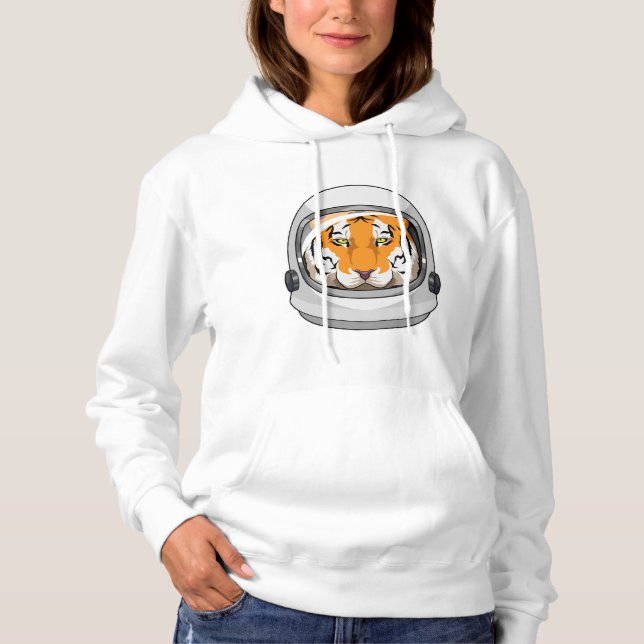 Camiseta Tigre como astronauta com capacete (Frente)