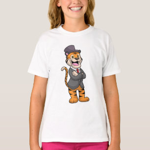 Camiseta Tigre como o Groom com Jaqueta e Chapéu