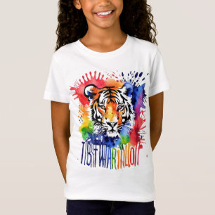 Camiseta Tigre cor-de-água engraçado