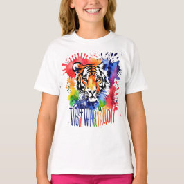 Camiseta Tigre cor-de-água engraçado