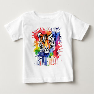 Camiseta Tigre cor-de-água engraçado