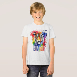 Camiseta Tigre cor-de-água engraçado