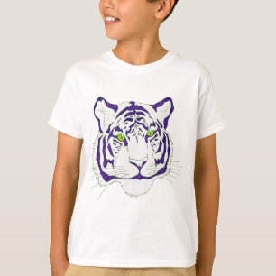Camiseta Tigre de Bengal roxo
