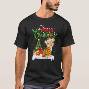 Camiseta Tigre-de-bengala Decorações de Natal Tigre-de-ben