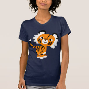 Camiseta Tigre de Cartoon Bonito - Camiseta-T