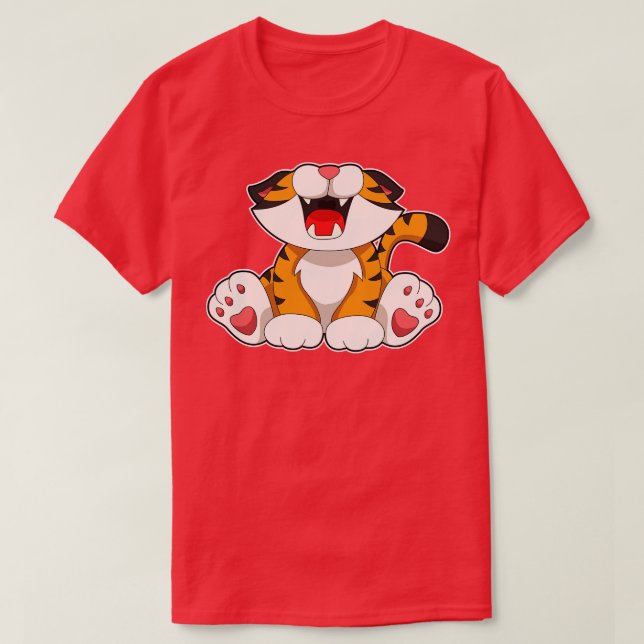 Camiseta Tigre-de-coleira (Frente do Design)