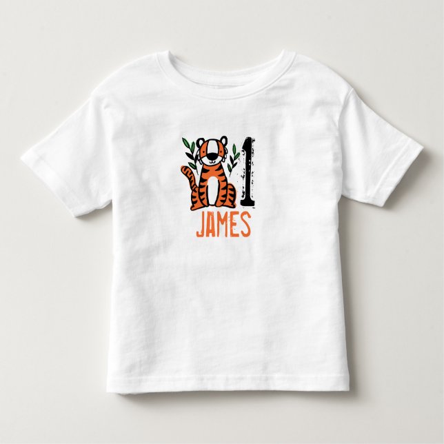 Camiseta Tigre de Cute Personalizado (Frente)
