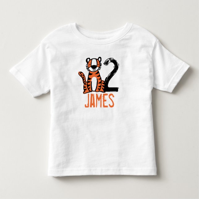 Camiseta Tigre de Cute Personalizado (Frente)
