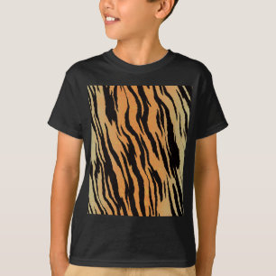 Camiseta Tigre de fundo de textura de padrão uniforme