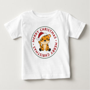 Camiseta Tigre de Natal - Neve de inverno - Tigre