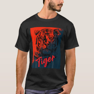 Camiseta Tigre De Olho Sem Cubo Tigre Face Tigre Cabeça De