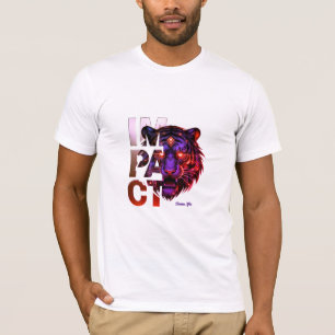 Camiseta Tigre de Ouro Roxo 'IMPACTO' - Estética de Ouro Ou