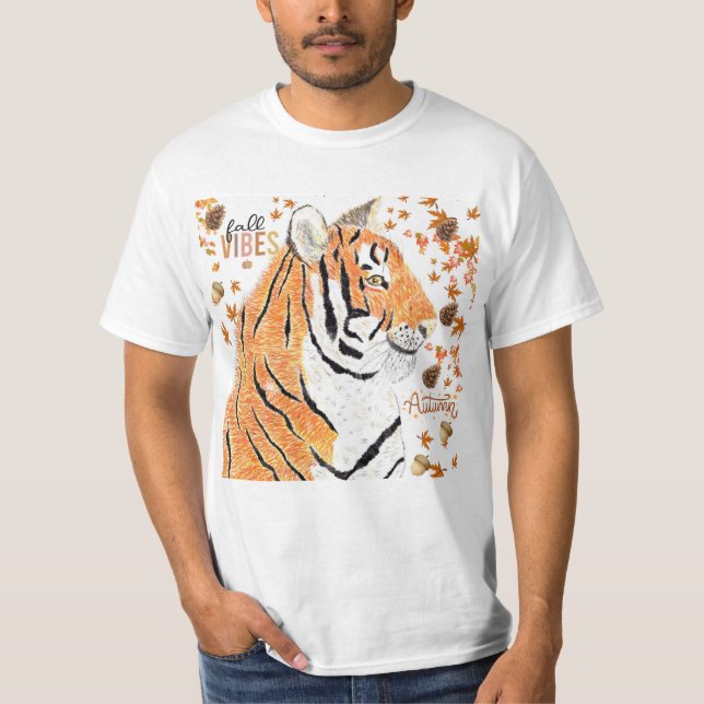 Camiseta Tigre de outono/outono (Frente)