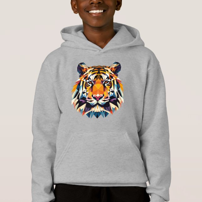 Camiseta Tigre de polígono místico (Frente)