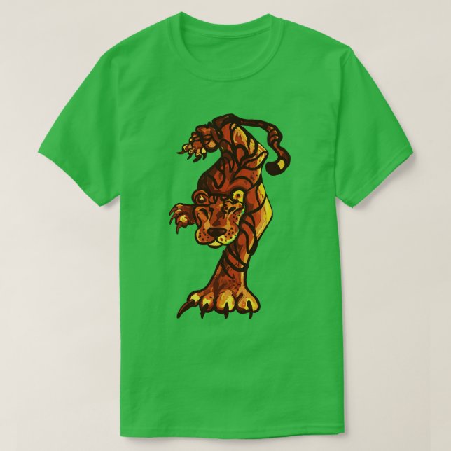 Camiseta Tigre de rastreamento (Frente do Design)