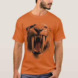 Camiseta Tigre Dentado Saber Rosto Grande