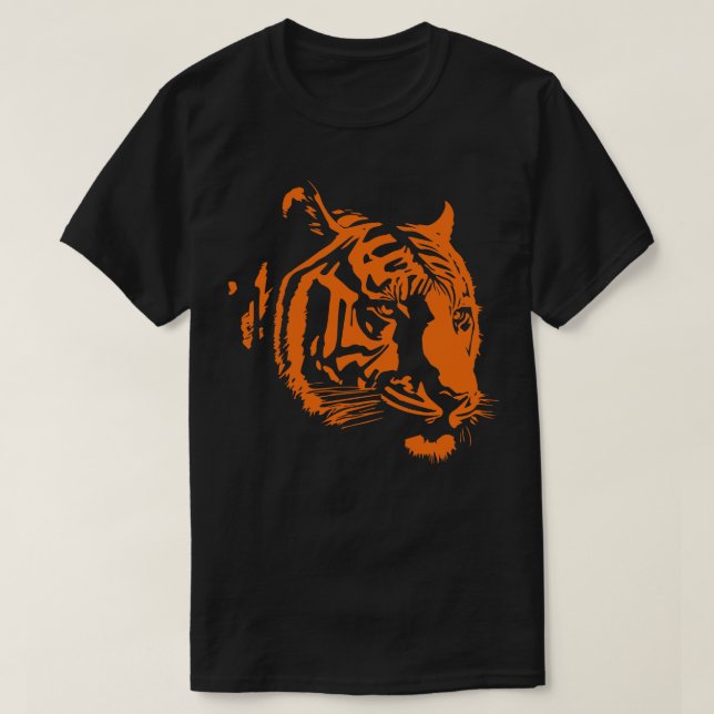 Camiseta tigre destemido (Frente do Design)