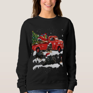 Camiseta Tigre Dirigindo Árvore de Natal Tigre Vermelho de