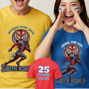 Camiseta Tigre do Futebol Americano Atleta da Coreia do Sul