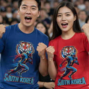 Camiseta Tigre do Futebol Americano Atleta da Coreia do Sul
