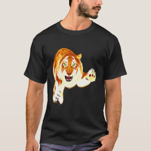 Camiseta Tigre Dourado Panthera Tigris Grande Felino Raro