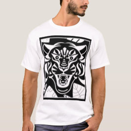 Camiseta tigre e grua