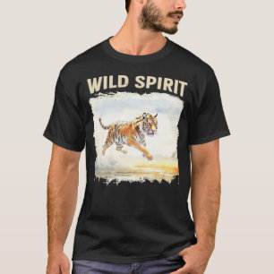 Camiseta Tigre em Ação - Espírito Selvagem
